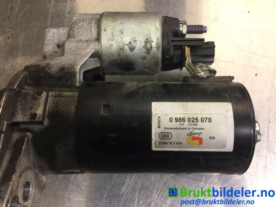 Starter diesel til VW Golf, Plus/Cross 2009-2013 (Fase 2) (VOLKSWAGEN||0 986 025 070)