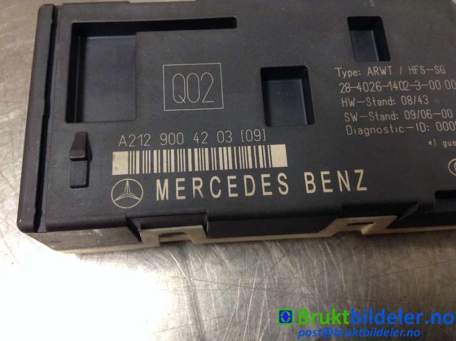 Styreenhet diverse til Mercedes E-Klasse 2009-2013 (Fase 1) (W212) (W212) (MERCEDES|A 212 900 42 03 (09)|)