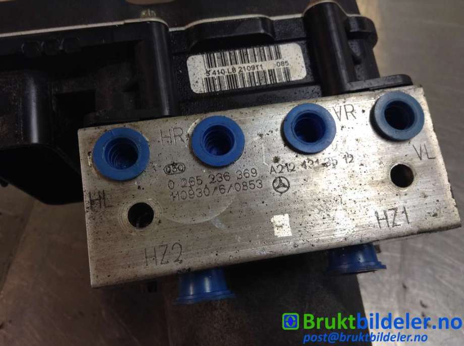 ABS sentral til Mercedes E-Klasse 2009-2013 (Fase 1) (W212) (W212) (MERCEDES|A 212 431 35 12|0 265 236 369|)