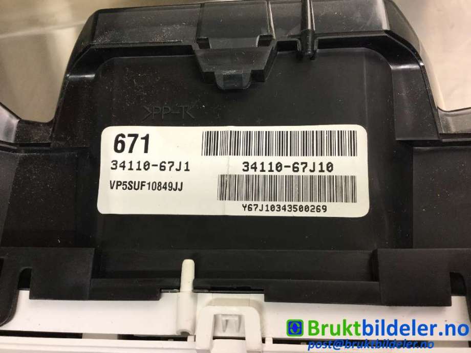 Instrumentpanel til Suzuki Grand Vitara 2005-2015 (Type III) (SUZUKI|34110-67J10|)