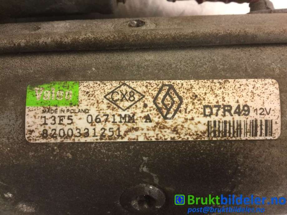 Starter diesel til Suzuki Grand Vitara 2005-2015 (Type III) (SUZUKI|13F5 0671MM|8200331251|)