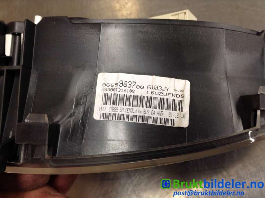 Instrumentpanel til Citroën Berlingo 2008-2015 (Type II, Fase 1)  (CITROEN|9665983780|)