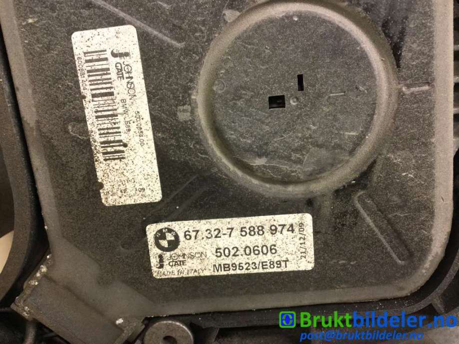 Kjølevifte til BMW 3-Serie 2005-2011 (E90/E91/E92/E93) (E90/E91/E92/E93) (BMW|67 32 7 588 974|5020606|)