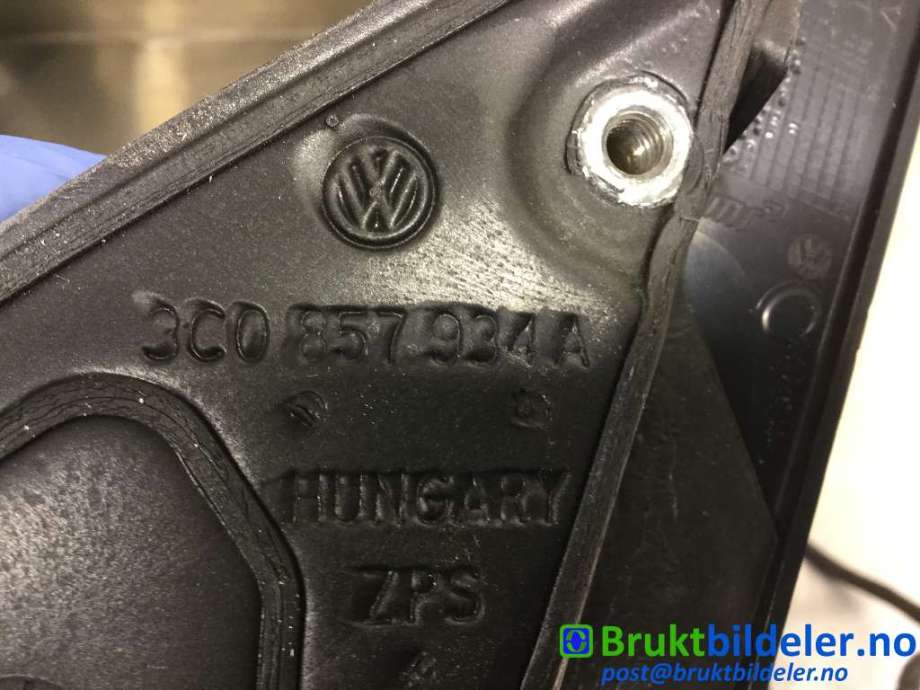 Speil høyre til VW Passat 2011-2015 (B7) (B7) (VOLKSWAGEN|3C0 857 934 A|)