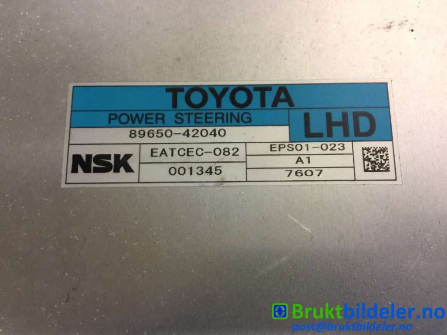 Styreenhet servo til Toyota RAV4 2006-2009 (Type III, Fase 1)  (TOYOTA|89650-42040|)