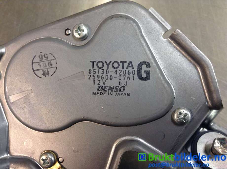 Viskermotor bakrute til Toyota RAV4 2006-2009 (Type III, Fase 1)  (TOYOTA|85130-42060|259600-0761|)