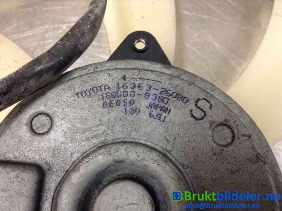 Kjølevifte til Toyota RAV4 2006-2009 (Type III, Fase 1) (TOYOTA|16363-26080|168000-8380|)