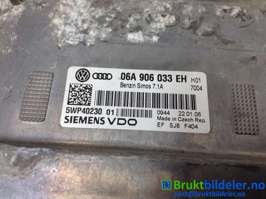 Styreenhet motor til Audi A3 2003-2008 (Type II, Fase 1) (AUDI|06A 906 033 EH|5WP40230 01|)