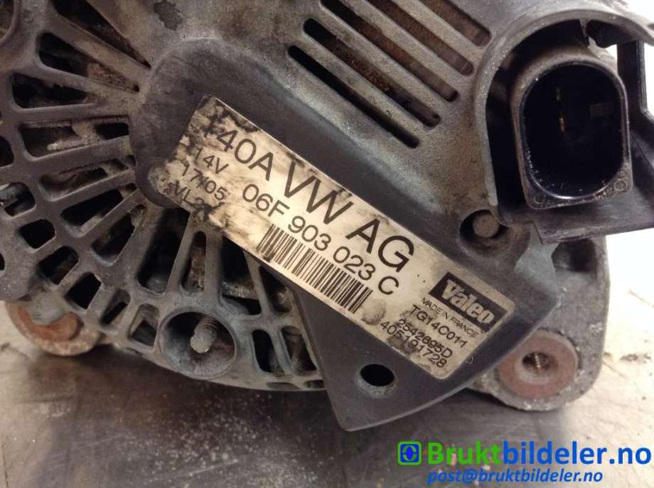 Dynamo til VW Touran 2003-2006 (Type I, Fase 1)  (VOLKSWAGEN|06F 903 023 C|2542695D|)
