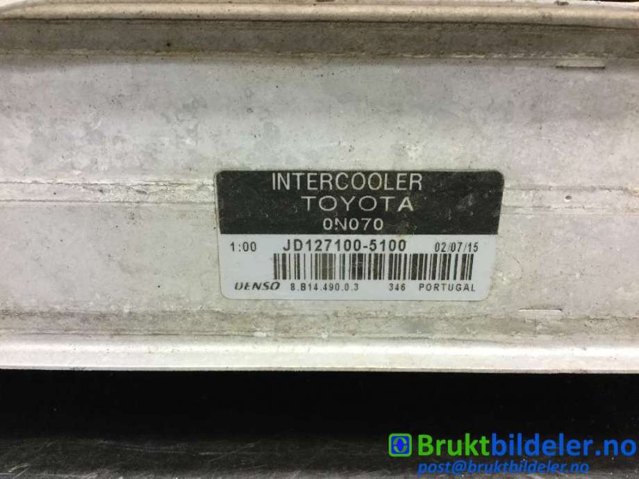 Intercooler til Toyota Urban Cruiser 2009-2014  (TOYOTA||JD127100-5100)