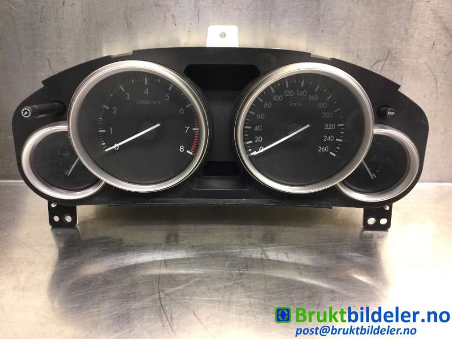Instrumentpanel til Mazda 6, 2010-2013 (Type II, Fase 2)  (MAZDA|2J GDK4 B)