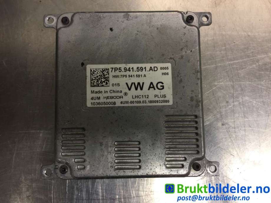 Styreenhet xenon/ballast til Škoda Octavia 2017-2020 (Type III, Fase 2)  (SKODA|7P5 941 591 AD|1036050008|)