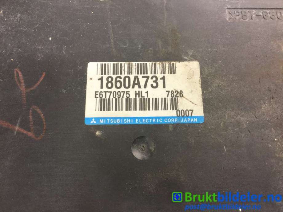 Styreenhet motor til Mitsubishi Lancer 2008-2017 (MITSUBISHI|1860A731|E6T70975|)