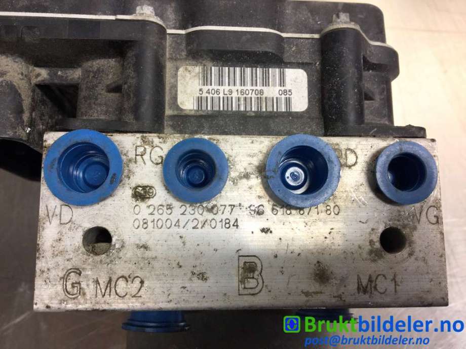 ABS sentral til Citroën Jumpy 2007-2016 (Type II) (CITROEN|96 618 871 80|0 265 230 007|)