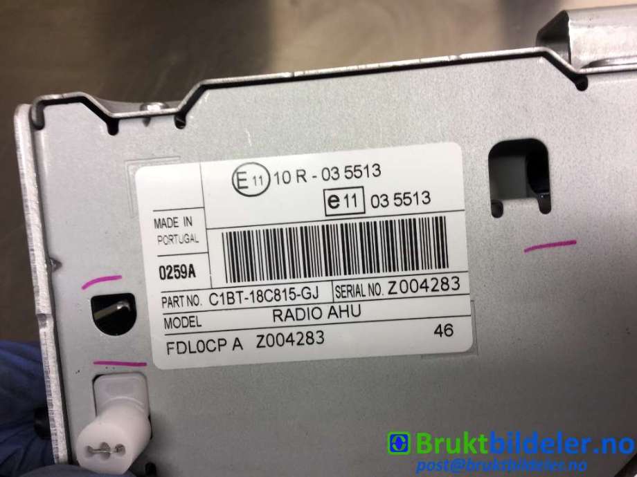 Bilstereo til Ford C-Max 2010-2015 (Type II, Fase 1)  (FORD|C1BT-18C815-GJ|)