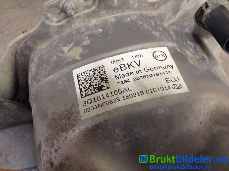 Bremsekraft-forsterker til Škoda Superb 2015-->> (Type III) (SKODA|3Q1 614 105 AL|0 204 N00 638|)