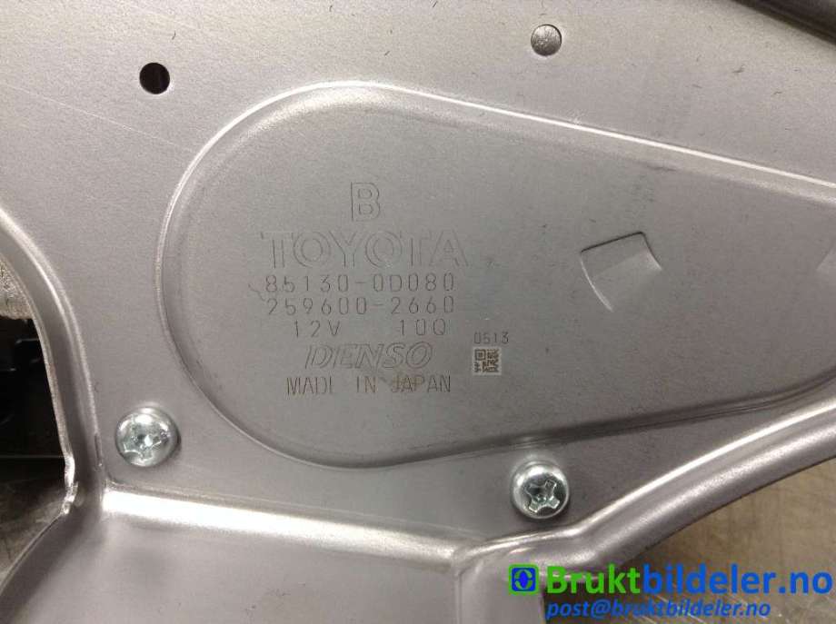 Viskermotor bakrute til Toyota Yaris 2014-2020 (Type III, Fase 2) (TOYOTA|85130-0D080|259600-2660|)