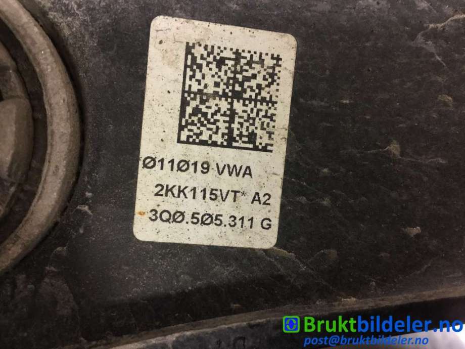 Bærebru venstre bak til Škoda Superb 2015-->> (Type III)  (SKODA|3Q0 505 311 G|)
