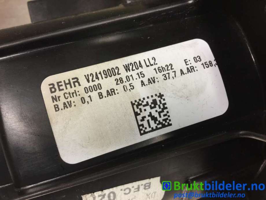 Varmeapparat motor til Mercedes E-Klasse 2009-2013 (Fase 1) (W212) (W212) (MERCEDES||V2419002)
