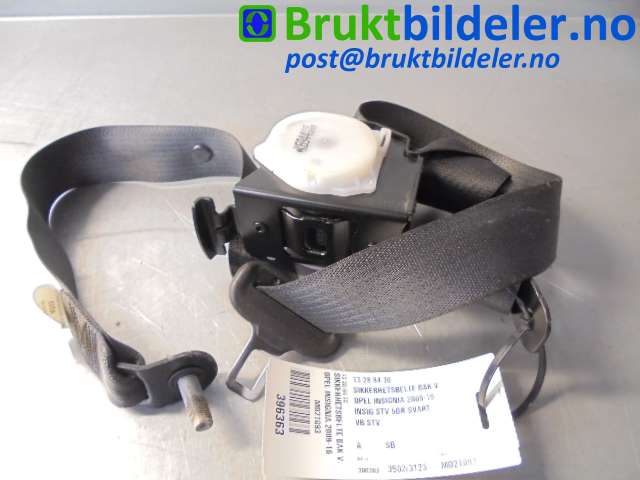 Sikkerhetsbelte bak venstre til Opel Insignia A, 2009-2014  (OPEL|13 28 84 36)