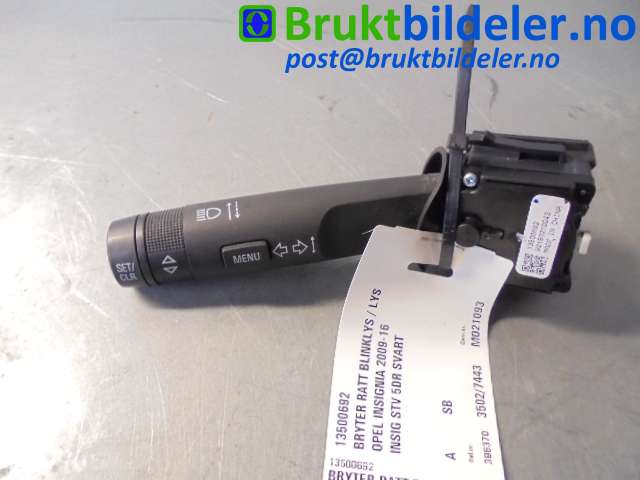 Bryter blink til Opel Insignia A, 2009-2014  (OPEL|13500692)