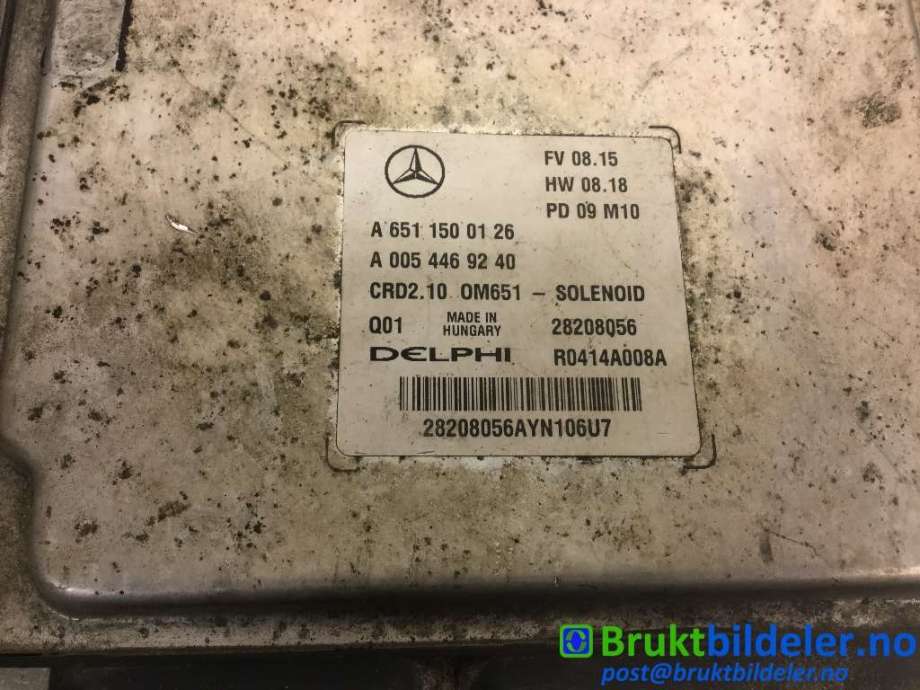 Styreenhet motor til Mercedes E-Klasse 2009-2013 (Fase 1) (W212) (W212) (MERCEDES|A 651 150 01 26|23208056|)