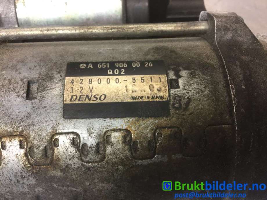 Starter diesel til Mercedes E-Klasse 2009-2013 (Fase 1) (W212) (W212) (MERCEDES|A 651 906 00 26|428000-5511|)