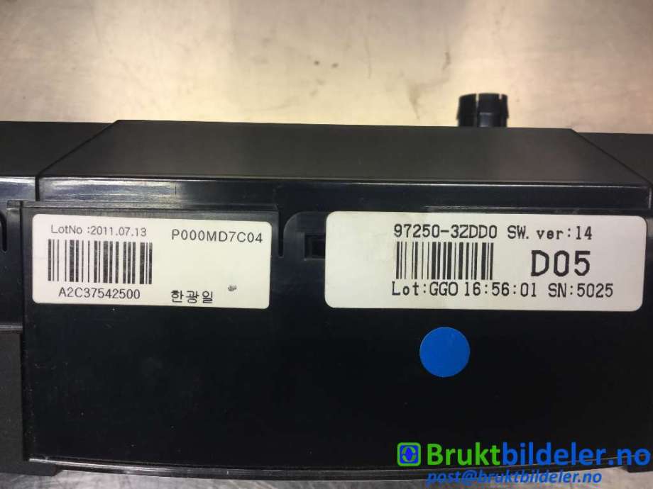 Varmeapparat betjening til Hyundai i40 2012-2017  (HYUNDAI|97250-3ZDD0|A2C37542500|)