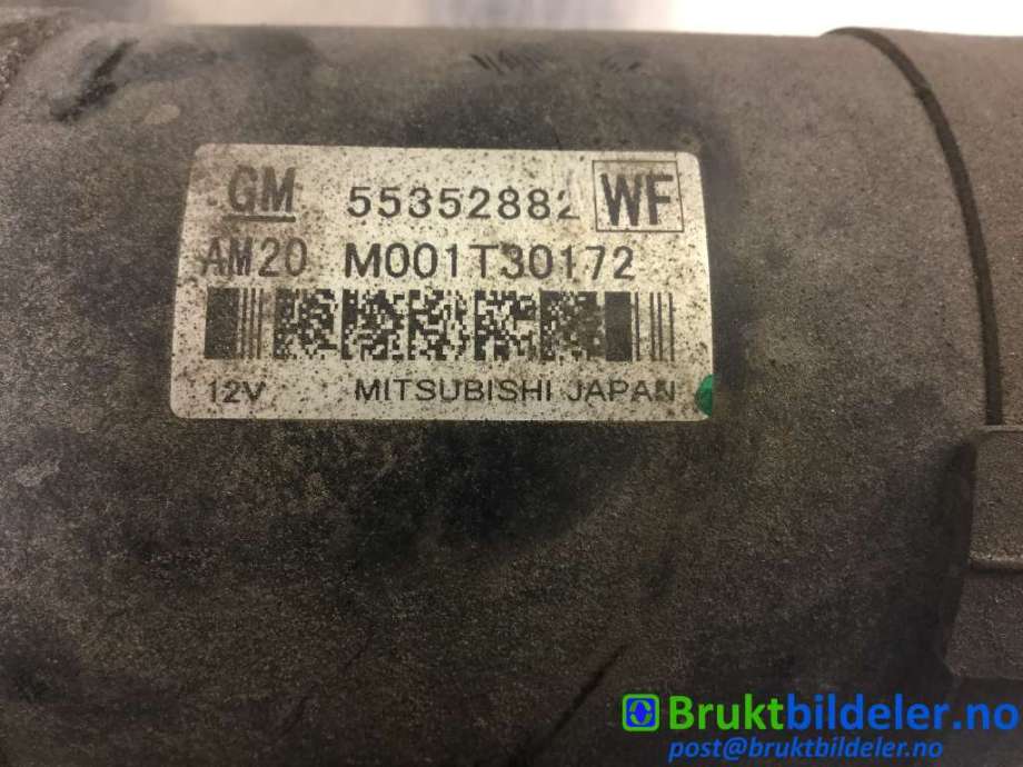 Starter diesel til Opel Insignia A 2009-2014  (OPEL|55352882|M001T30172|)
