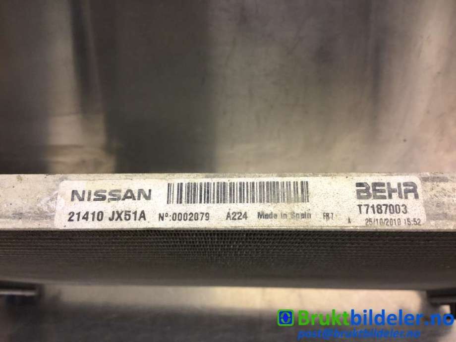 Radiator (manuell gir) til Nissan NV200 2010-2019  (NISSAN|21410 JX51A|T7187003|)