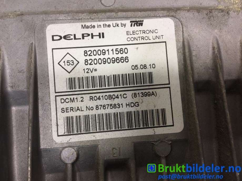 Styreenhet motor til Nissan NV200 2010-2019  (NISSAN||8200909666|8200911560)
