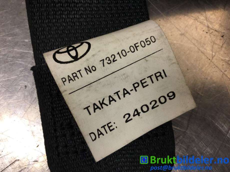 Sikkerhetsbelte foran høyre til Toyota Verso 2009-2016 (Type III)  (TOYOTA|73210-0F050|)