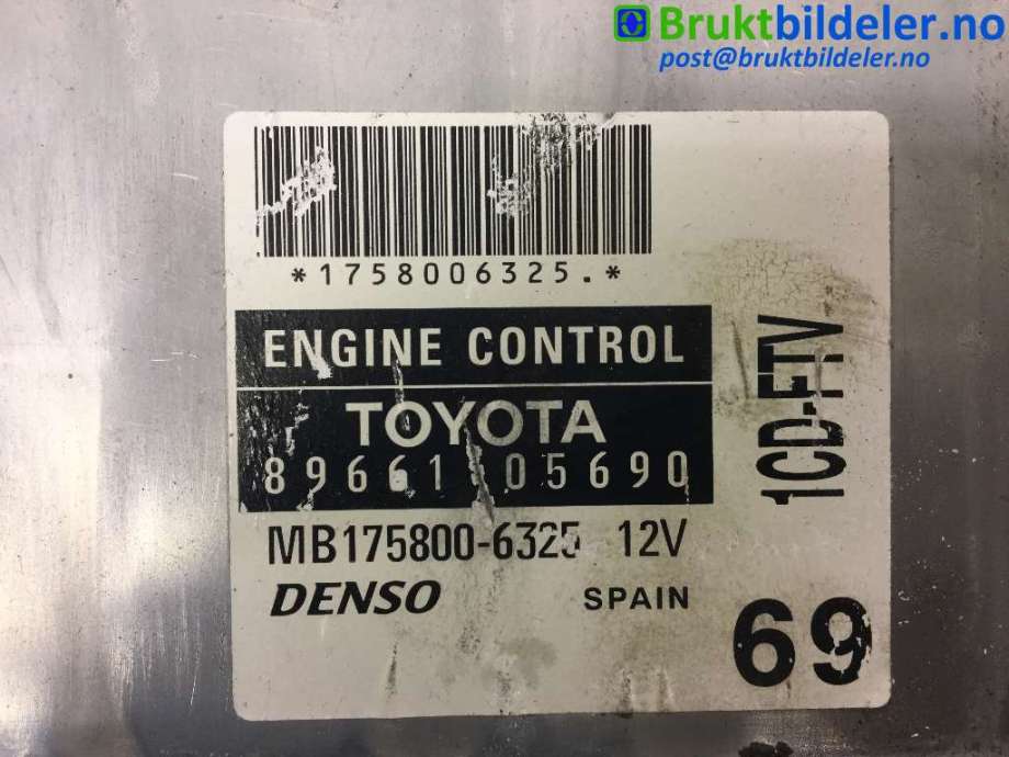 Styreenhet motor til Toyota Avensis 2003-2008 (Type II) (TOYOTA||MB175800-6325)