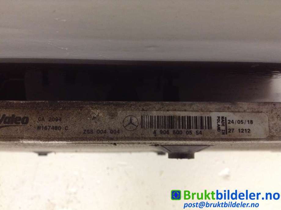 Aircondition radiator til Mercedes Sprinter 2006-2013 (Fase 1) (906) (906) (MERCEDES|A9065000554||A9095000554)