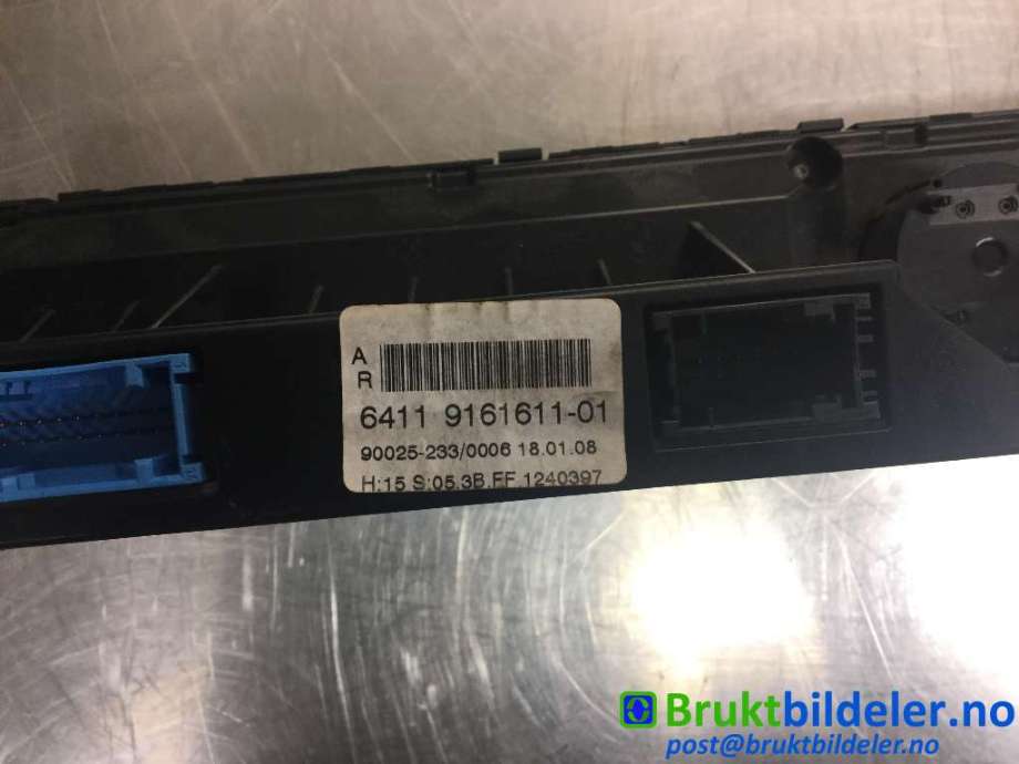 Varmeapparat betjening til BMW 5-Serie, 2003-2010 (E60/E61) (E60/E61) (BMW|6411 9161611-01)