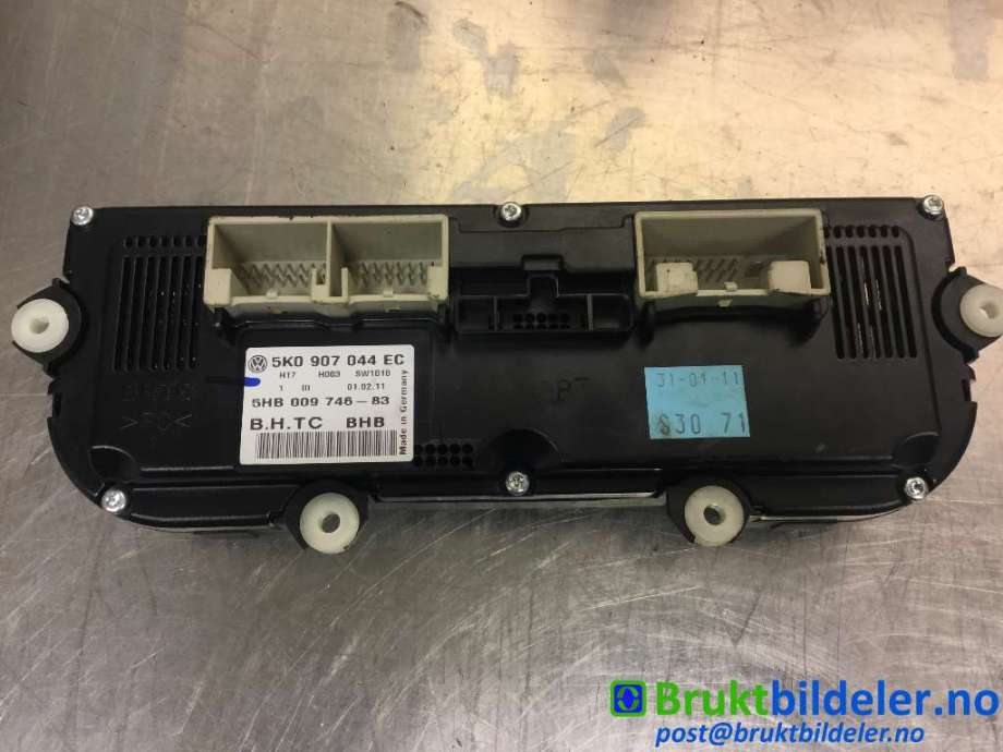 Varmeapparat betjening til VW Tiguan 2011-2016 (Type I, Fase 2)  (VOLKSWAGEN|5K0 907 044 EC|)