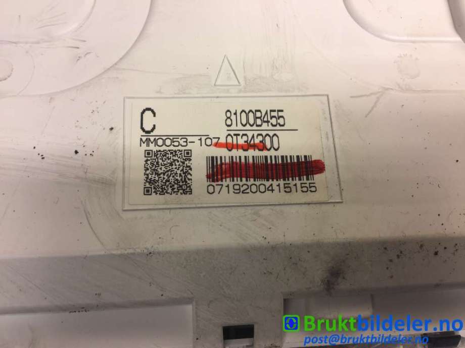 Instrumentpanel til Mitsubishi ASX 2010-2019  (MITSUBISHI|8100B455|MM053-107|)