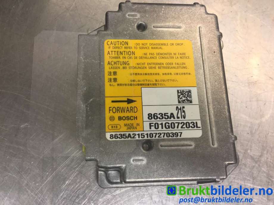 Airbag elektronikk til Mitsubishi ASX 2010-2019  (MITSUBISHI|8635A215|)