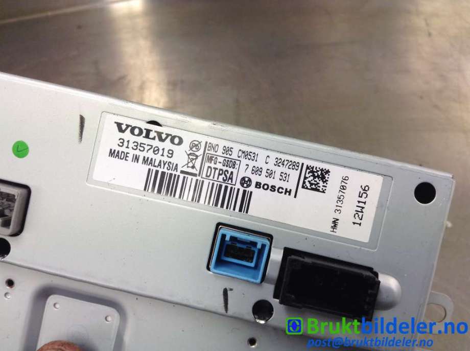 Instrument kjørecomputer til Volvo XC70 2008-2013 (Type II, Fase 1)  (VOLVO|31357019|7 609 501 531|)