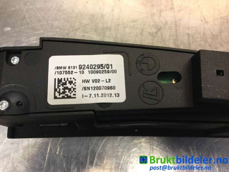 Bryter diverse til BMW X3 2010-2017 (F25) (F25) (BMW|6131 9 240 295|107552-10|9240295/01)