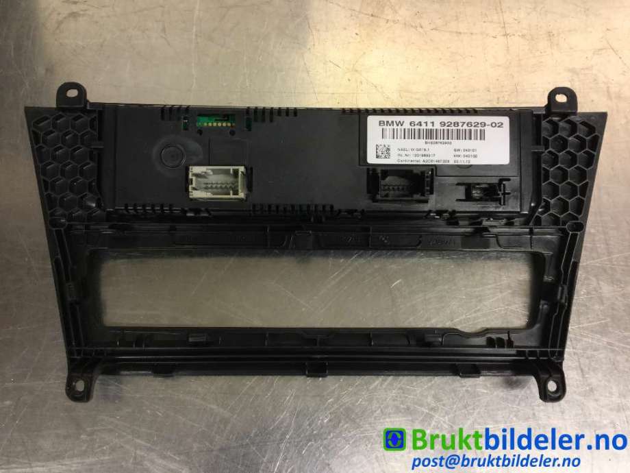 Varmeapparat betjening til BMW X3 2010-2017 (F25) (F25) (BMW|6411 9287629-02|A2C81467203|)