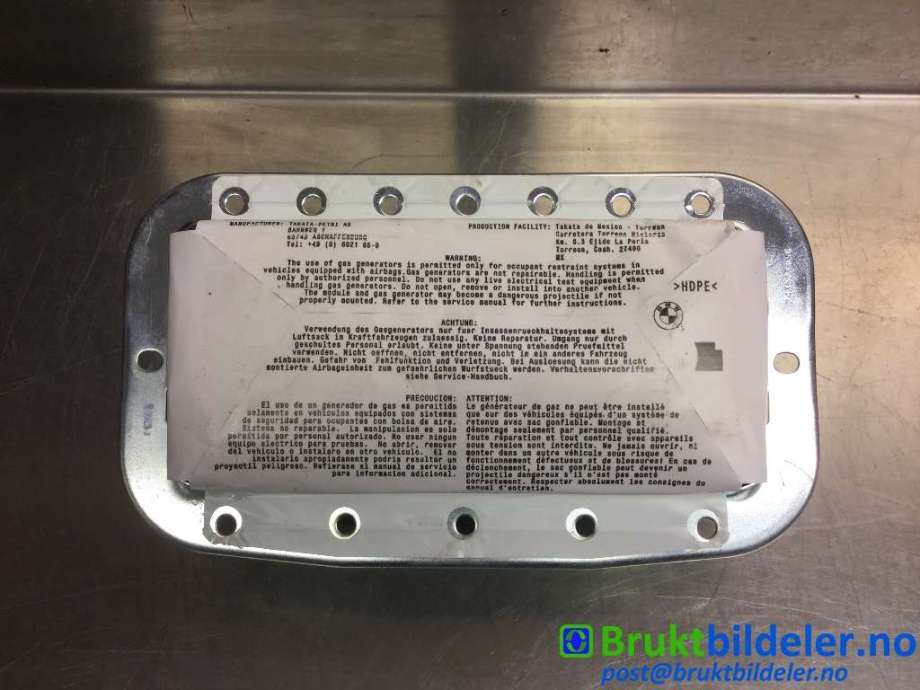 Airbag passasjer til BMW X3 2010-2017 (F25) (F25) (BMW||EX2009080099|399184119036)