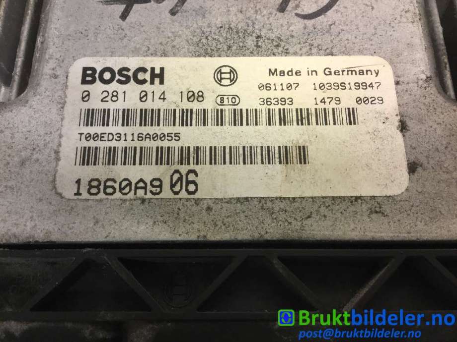 Styreenhet motor til Mitsubishi Outlander 2007-2010 (Type II, Fase 1)  (MITSUBISHI|1860A906|0 281 014 108|)