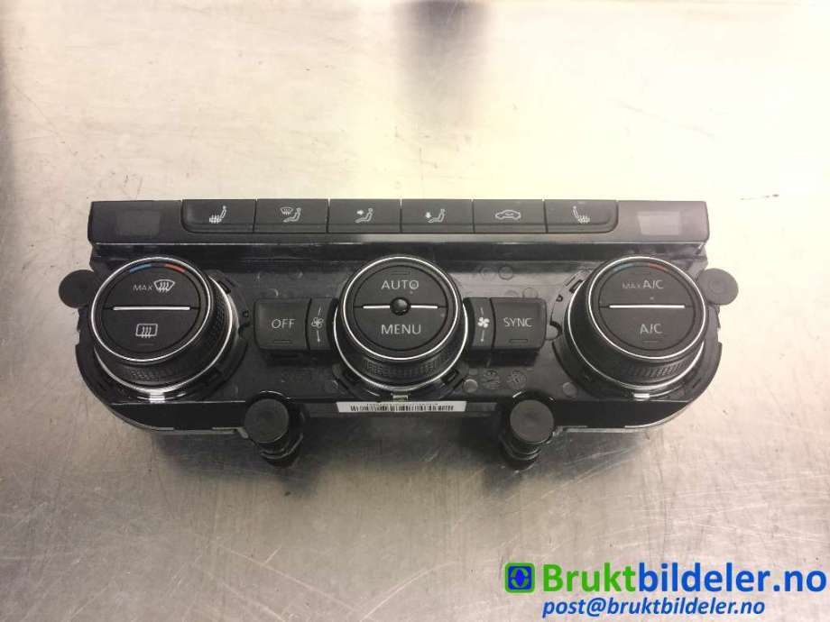Varmeapparat betjening til VW e-Golf, 2014-2017 (Fase 1)  (VOLKSWAGEN|5GE 907 044 AD)