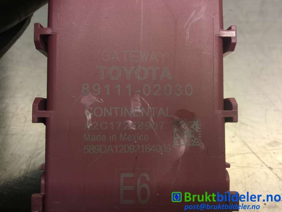 Styreenhet diverse til Toyota Corolla 2019-->>  (TOYOTA|89111-02030|A2C17258907|)