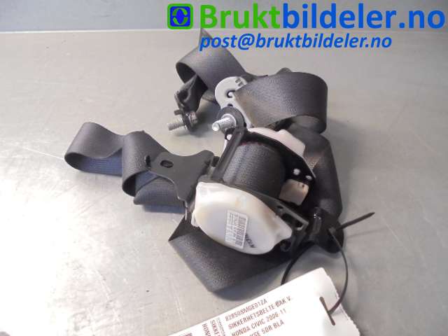 Sikkerhetsbelte bak venstre til Honda Civic, 2006-2011 (Type VIII) (HONDA|82850SMGE01ZA)