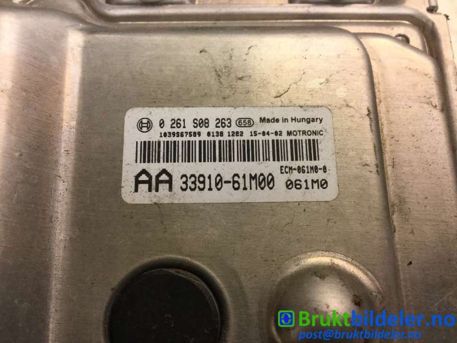 Styreenhet motor til Suzuki Vitara 2015-->> (Type IV) (SUZUKI|33910-61M00|0 261 S08 263|)