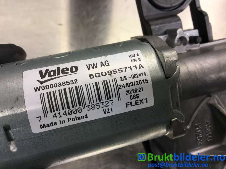 Viskermotor bakrute til VW Passat 2015-2019 (Fase 1) (B8) (B8) (VOLKSWAGEN|5G0 955 711 A|W000038532|)