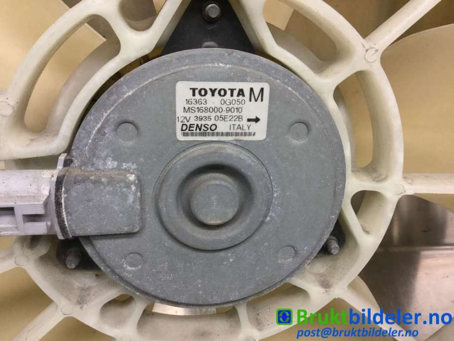 Kjølevifte til Toyota Avensis 2003-2008 (Type II)  (TOYOTA|16363-0G050|MS168000-9010|)