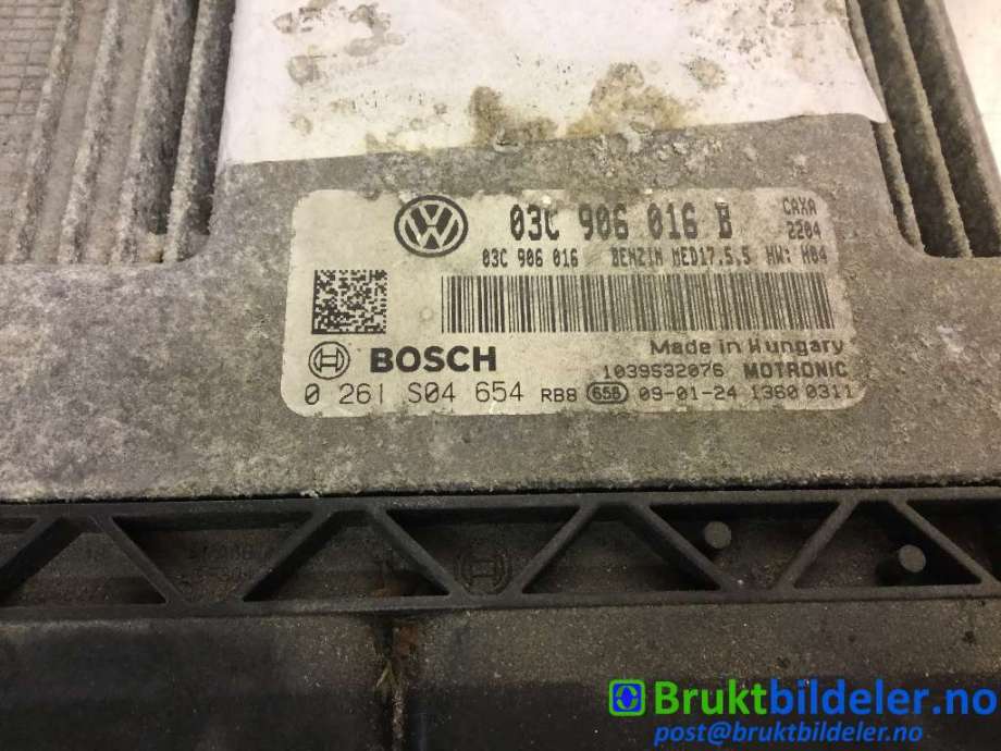 Styreenhet motor til VW Scirocco 2008-2013  (VOLKSWAGEN|03C 906 016 B|0 261 S04 654|)